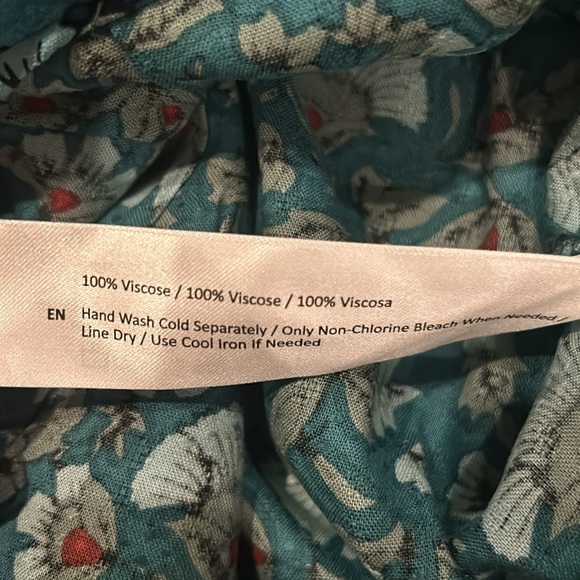 NWT Band Of The Free Jewel Teal Floral Wrap Maxi Dress - Picture 12 of 12